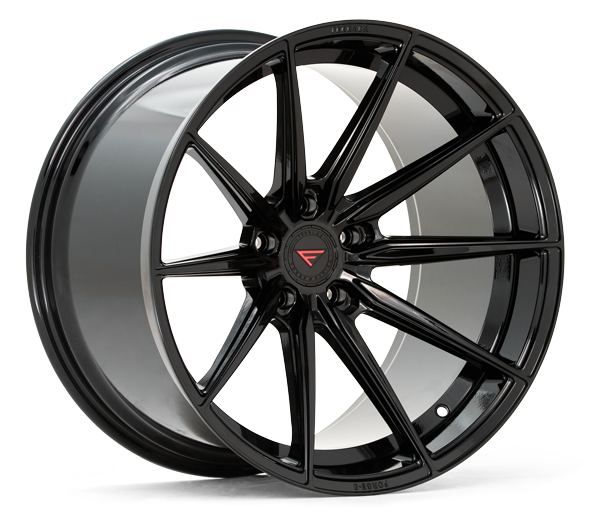 Ferrada Forge-8 FR10 Obsidian Black Porsche Taycan Base 22 inch Package