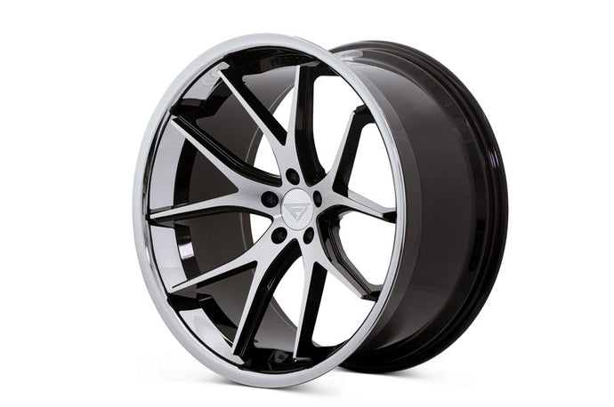 Ferrada FR2 Machine Black with Chrome Lip